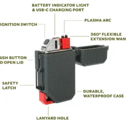 SwissTech Zünden genopladelig lighter