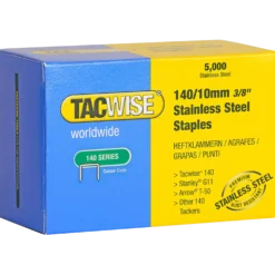 Tacwise 140 / 10mm hæfte klamme rustfri stål