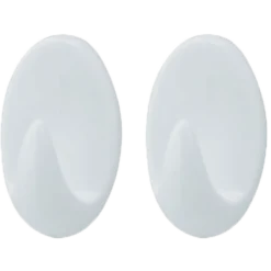 Target ovale kroge medium 2 stk hvid