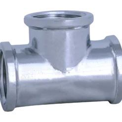 Tee 1/2" krom