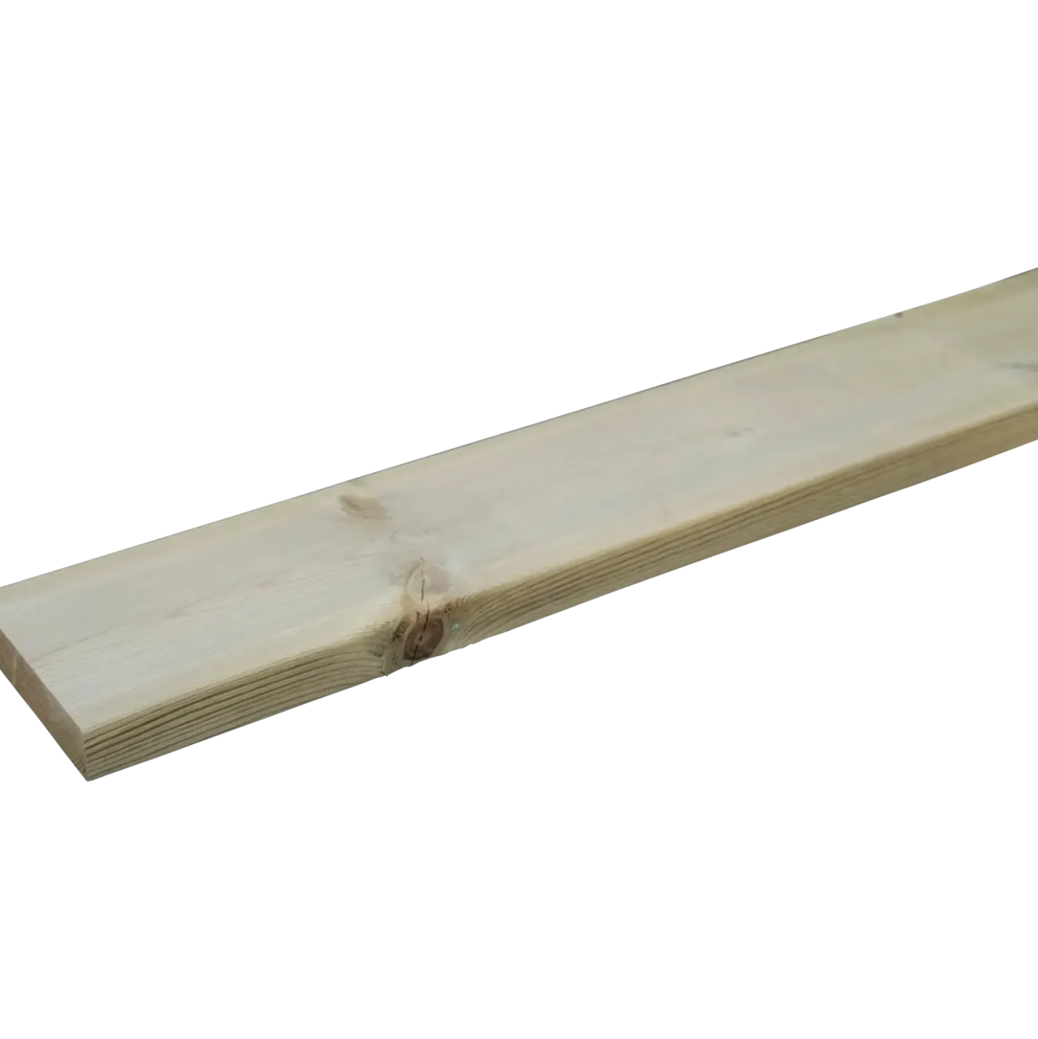 Terrassebrædder GDS glat fyr trykimprægneret 32 x 125 mm L - 390 cm