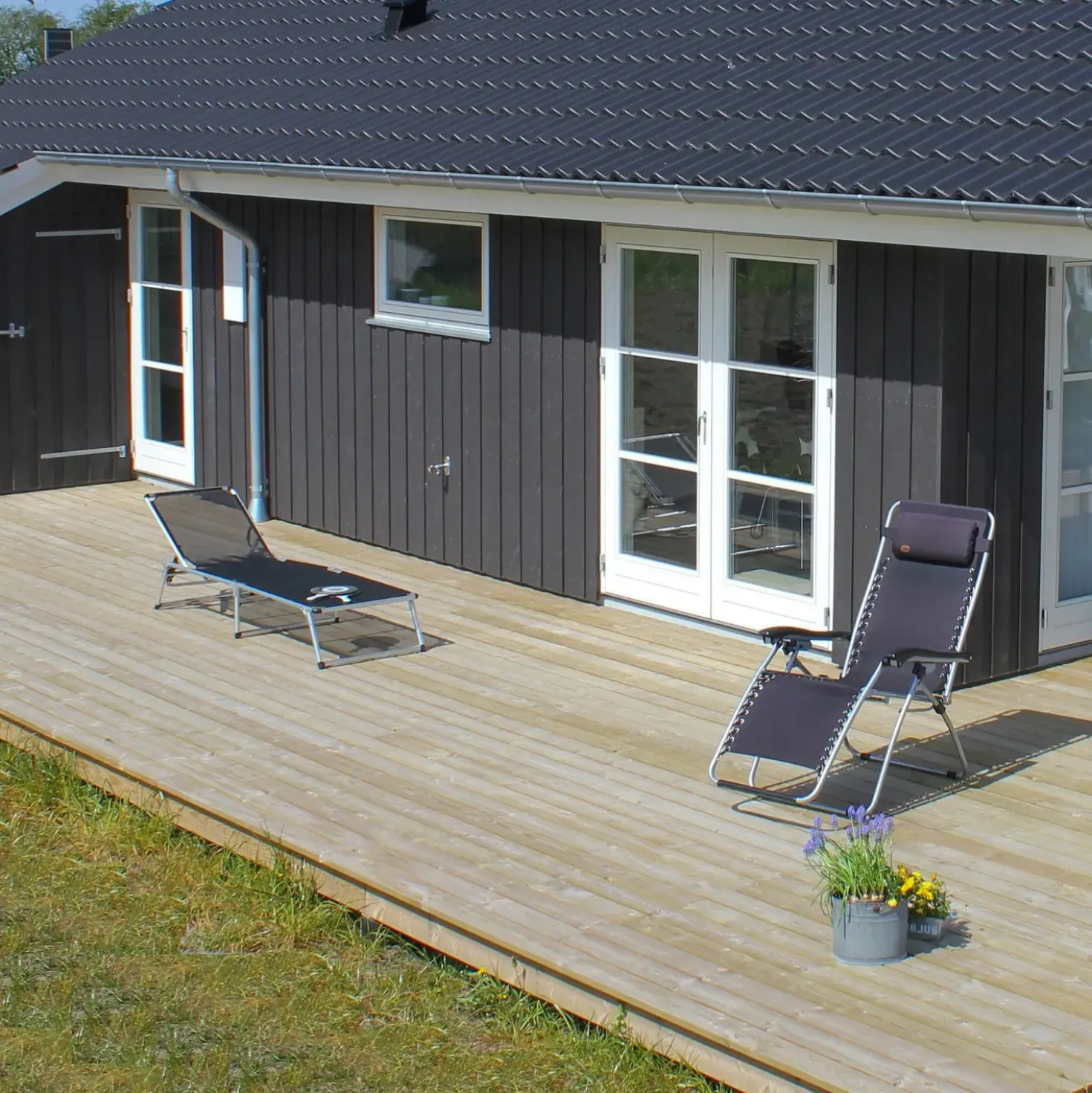 Terrassebrædder GDS glat fyr trykimprægneret 32 x 125 mm L - 390 cm