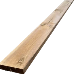 Terrassebrædder rillet/glat fyr brunimprægneret 32x125 mm x 4,2 m