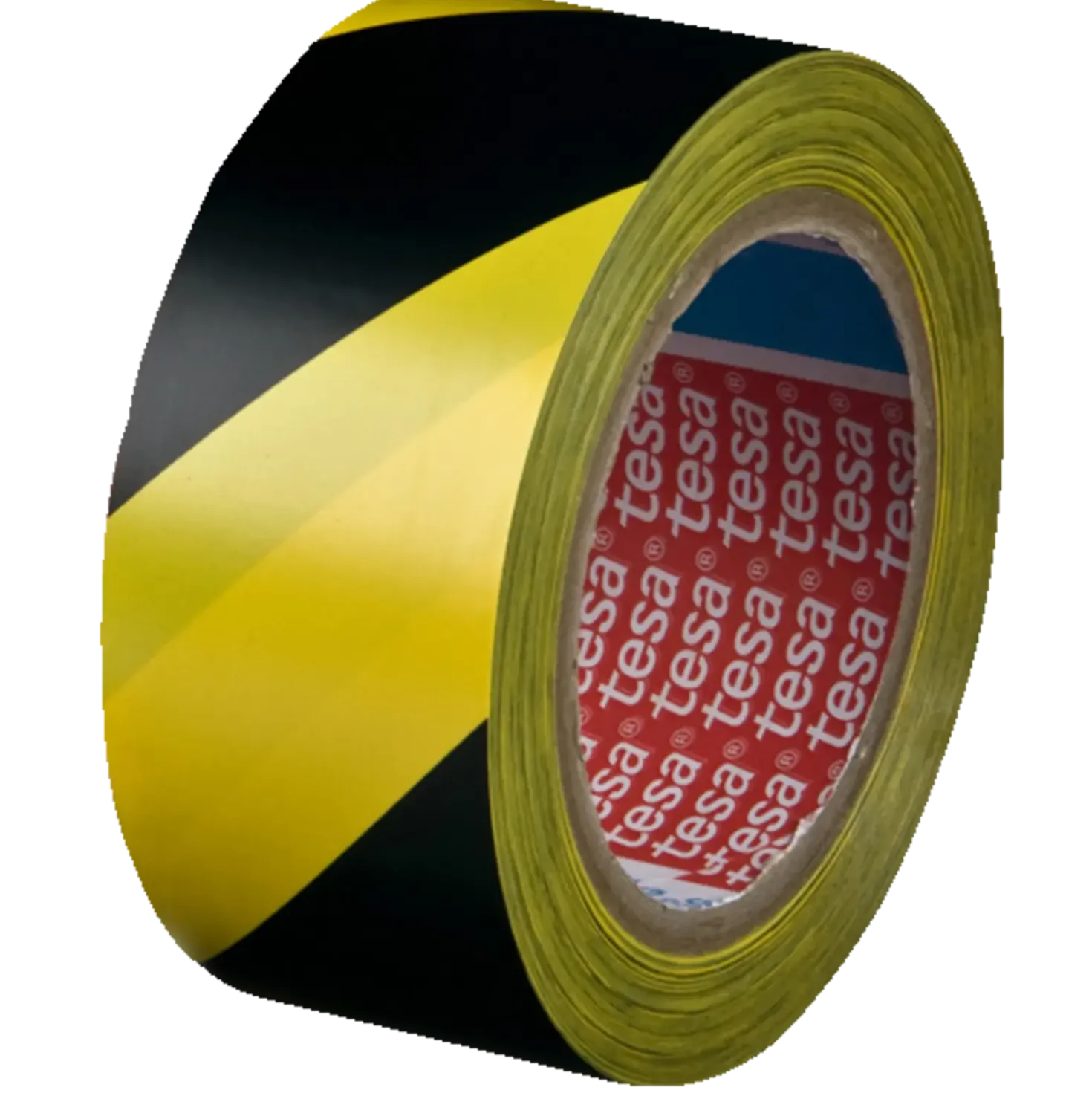 Tesa advarselstape gul/sort 33 m x 50 mm
