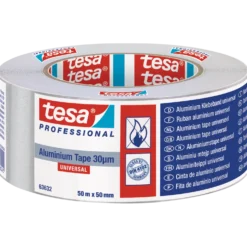 Tesa aluminiums tape universal 30 liner sølv 50mm x 50m