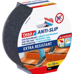 Tesa® Anti-Slip Skridsikker tape, sort 5 m x 50 mm