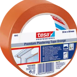 Tesa bygge/beskyttelsestape udendørs 33 m x 50 mm orange