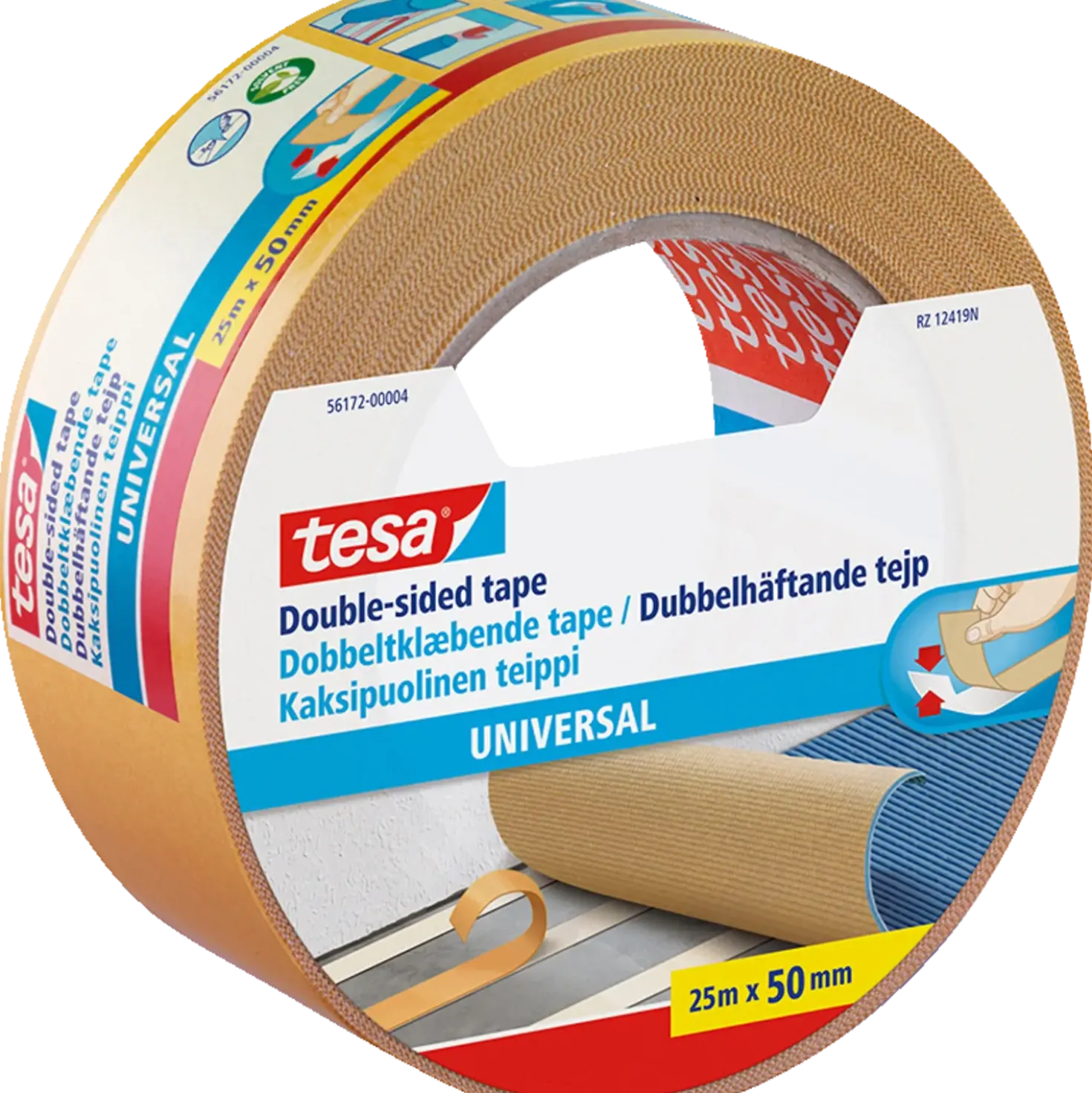 Tesa® Dobbeltklæbende tape Universal 25 m x 50 mm