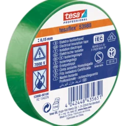 Tesaflex® 53988 isoleringstape 15 mm x 10 m grøn