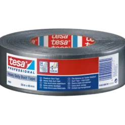 Tesa lærredstape sølv 50m x 48mm