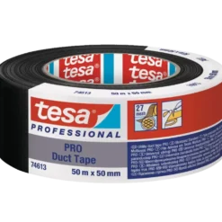 Tesa lærredtape 50 m x 50 mm sort