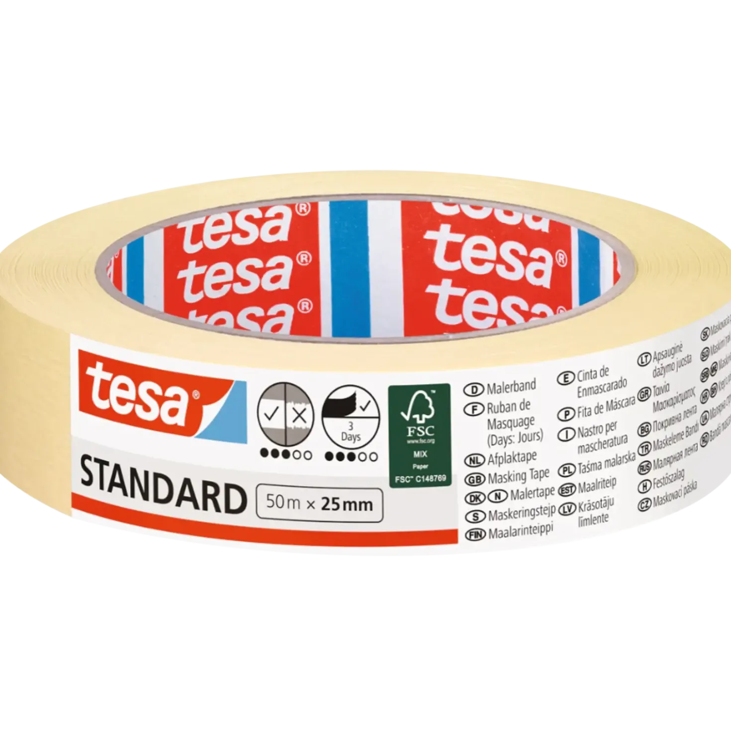 Tesa malertape standard 50m x 25mm