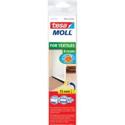 Tesamoll® Tætningsbørste t/tekstilgulve hvid 43 mm x 1 m
