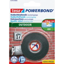 Tesa® Powerbond Outdoor dobbeltklæbende monteringstape 1,5m x 19 mm