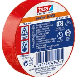 Tesa Tesaflex isoleringstape 10 m x 15 mm rød