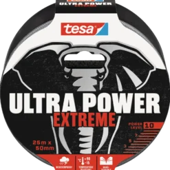 Tesa Ultra Power Extreme reparationstape 25 m x 50 mm sort
