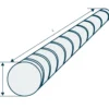 Tibnor B550 ds kamstål 10 mm x 6 m