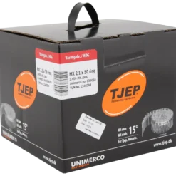 Tjep MX21/50 tromlesøm 15° 2,1x50 mm varmgalvaniseret 2400 stk