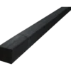 Tømmer ru stolpe grund- og topmalet 75 x 75 mm længde 2,7 m RAL 9005