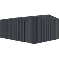 Torben redskabsskur 20,5 m², stål, mørkegrå