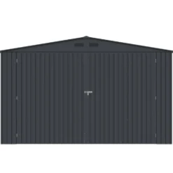 Torben redskabsskur 20,5 m², stål, mørkegrå