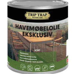 Trip Trap havemøbelolie eksklusiv sort 0,75 L