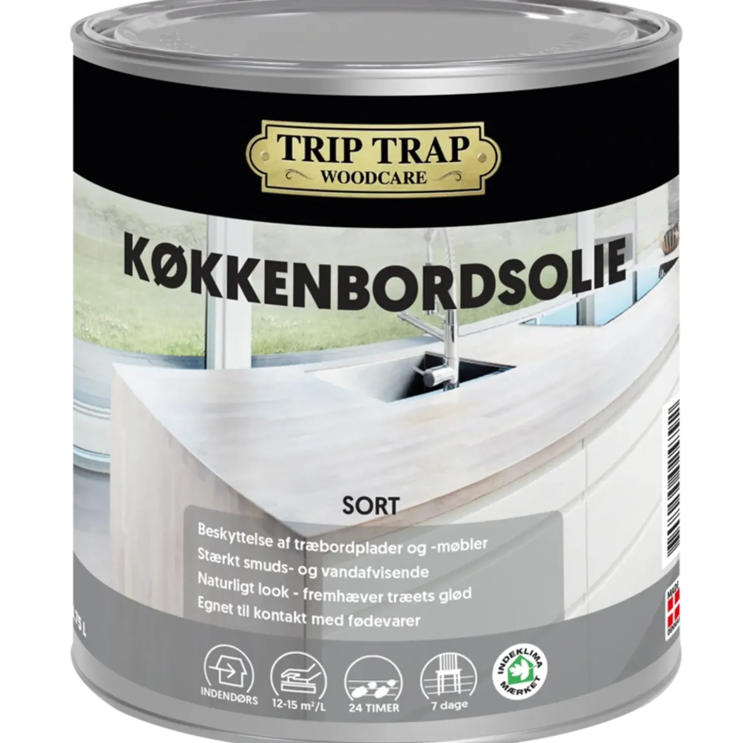 Trip Trap køkkenbordsolie sort 0,75 L