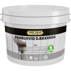 Trip Trap panelhvid dækkende 4 L