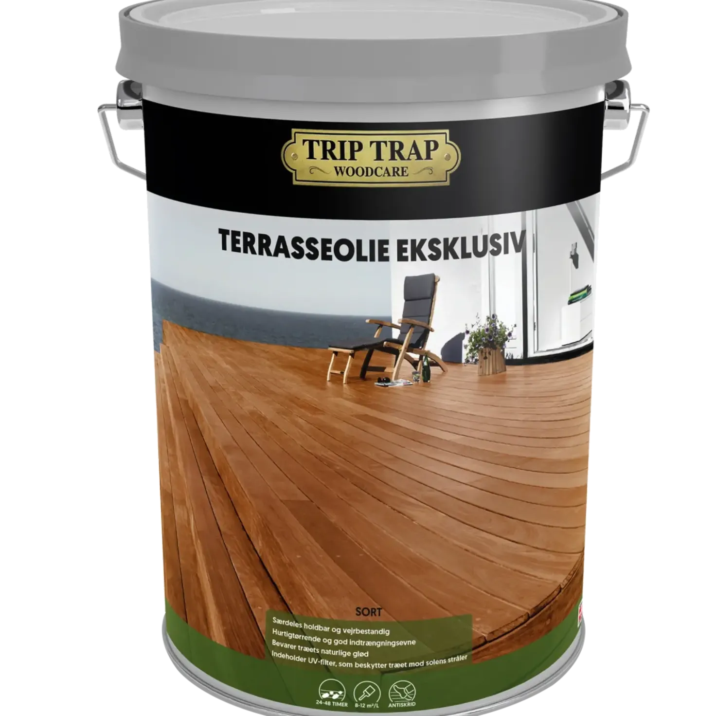 Trip Trap terrasseolie sort 5 L