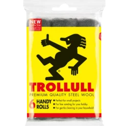 Trolluld husholdningsståluld pose med 6 ruller