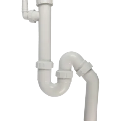 Vandlås t/køkkenvask m/slangestuds 1 1/2"x40 mm hvid