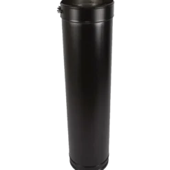Varde skorsten sektion sort, 100 cm
