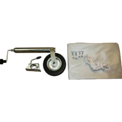 Variant flad presenning 260x150 cm og næsehjul u. bremser til boogie trailer