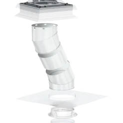 Velux TCR 0K14 0010 lystunnel til fladt tag, 1,7 m fast rør Ø35