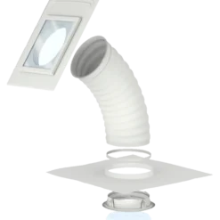 Velux TLF 0K14 2010 lystunnel til skrå tage, 2m flex rør Ø35