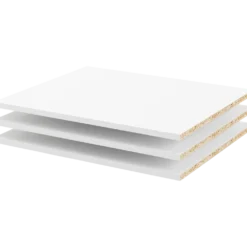 Verona hylde t/122 cm hvid 3 stk