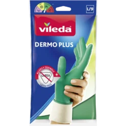 Vileda gummihandske grøn str. L