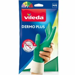 Vileda gummihandske grøn str. M