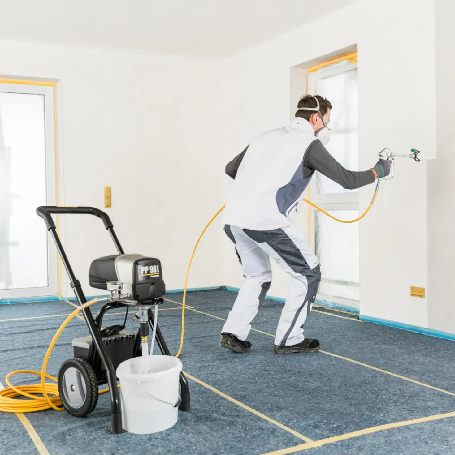 Wagner PowerPainter 90 Extra malersprøjte - Spraypack på vogn