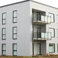 WallTec Frontline Duo UV+ HPL antracit/hvid, 6x1300x3050mm