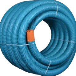 Wavin drænrør korrugerede pvc 2,5x5 mm 113 mm x 100 m blå