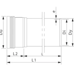 Wavin kloakrør PP-ML rød 110x250 mm