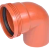 Wavin kloakrør PP rød bøjning 88,5° x 110 mm