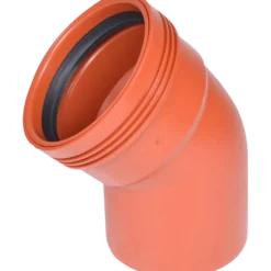 Wavin kloakrør PP rød bøjning 45° x110 mm