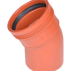Wavin Wafix kloakrør PP rød bøjning 30° x 160 mm