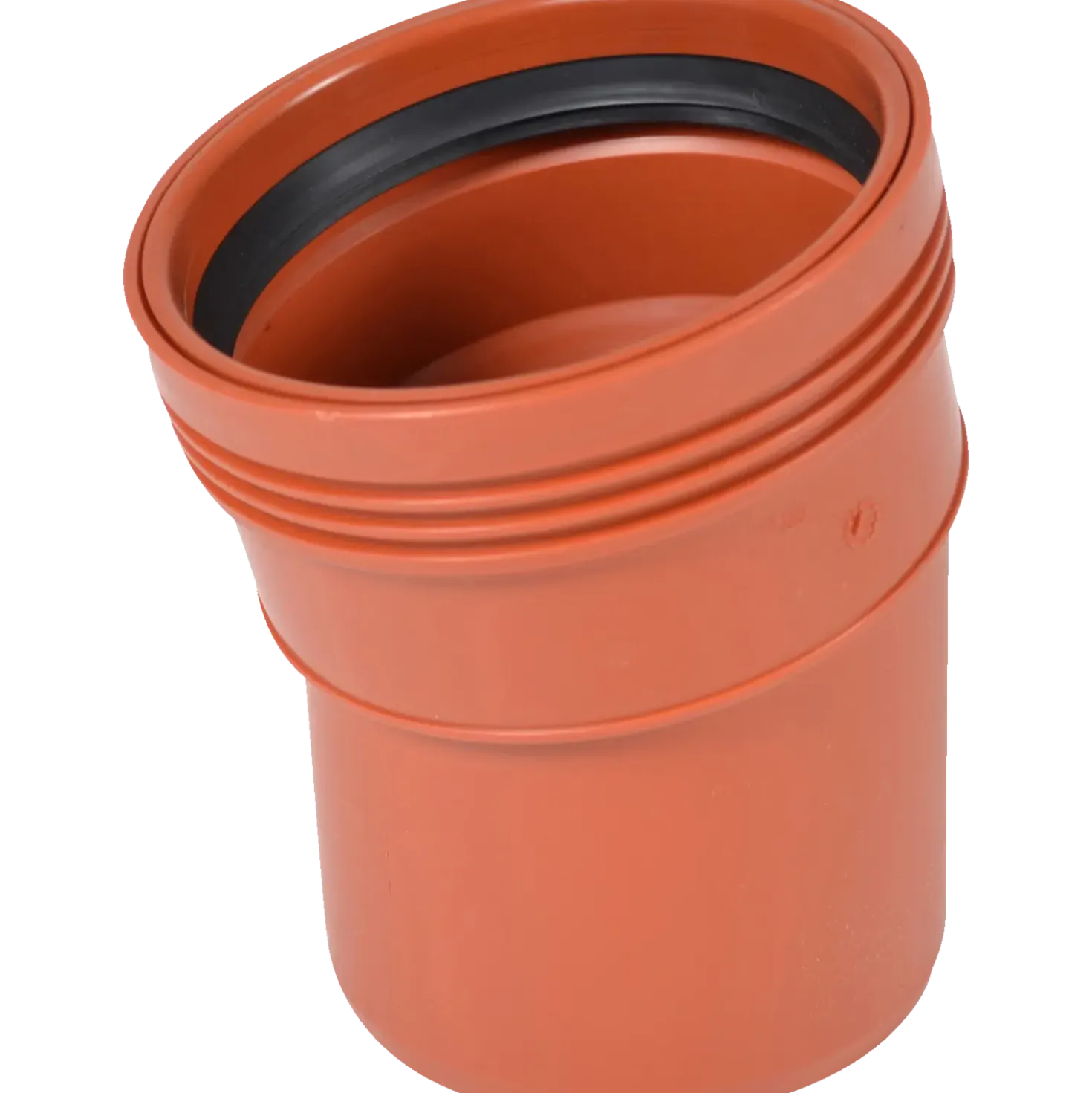 Wavin Wafix kloakrør PP rød bøjning 15° x 160 mm