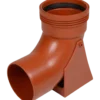 Wavin Wafix kloakrør PP rød fodbøjning 88,5°x110 mm