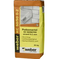 Weber Pudsmørtel KC 50/50/700 0-2 mm 25 kg