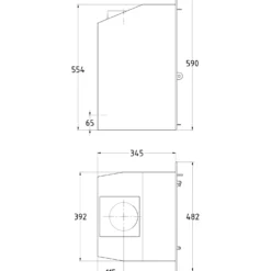 Westfire Uniq 35 Pejseindsats 3-sidet sort