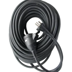 Wexim kabelsæt m/forlængerled 3G1,5mm² x 25 m sort